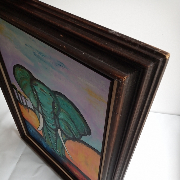 Original Acrylic Painting 'Protect the Elephants' - Picture 5 of 8